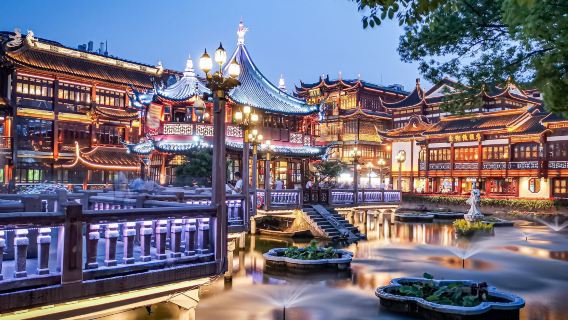 上海朱家角+豫園+玉佛禪寺+外灘 英語拼團一日遊