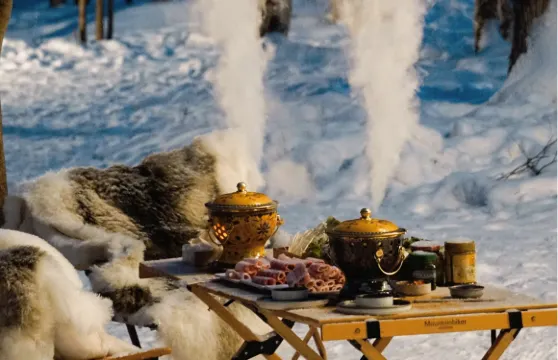 長白山雪地火鍋·浪漫露營【雪中篝火|場景佈置·餐品|【包接送】
