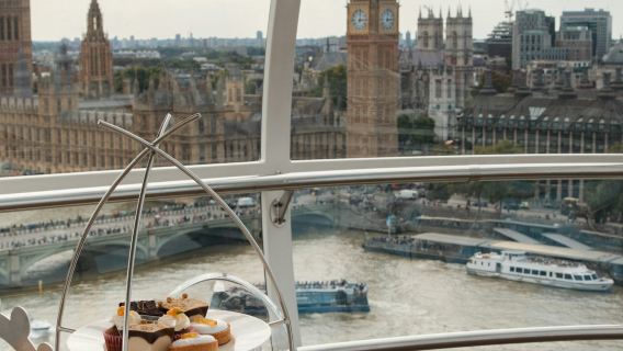 London Eye: Tiket Laluan Pantas + Pengalaman Minum Petang + Akses Lounge