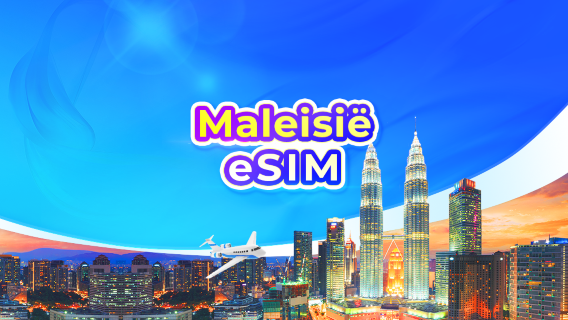 Maleisië 5G eSIM| Dagbundels / Datapakketten | 1-30 dagen | Per 24 uur berekend | QR-code