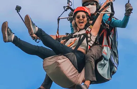 美娜多滑翔傘飛行體驗【Manado滑翔傘Tumpa飛行體驗【贈視頻】 白水河漂流五色湖市區遊】