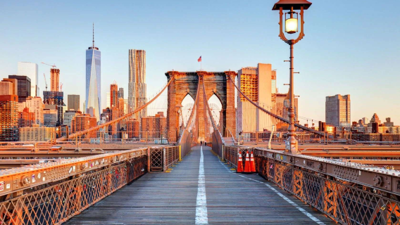 1-day tour in New York city work, experience Manhattan urban scenery (airport pick-up available)