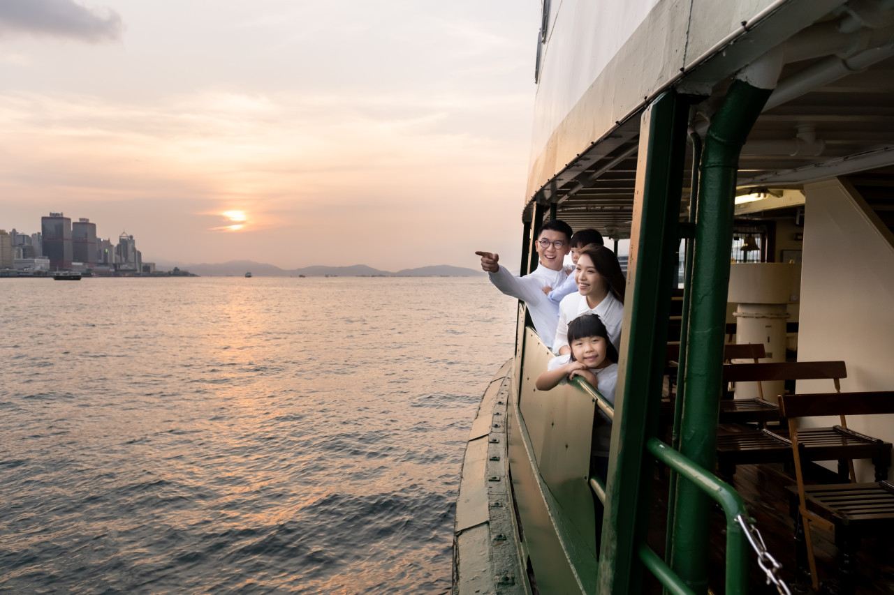 biglietto per la crociera Star Ferry di Hong Kong - crociera nel porto di Victoria/crociera A Symphony of Lights