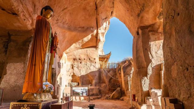 Lawatan Sehari Zhangye Landskap Danxia Berwarna-warni + Kuil Kaki Kuda [Bas Ulang-alik + Kumpulan Kereta Kecil]