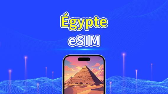 eSIM Égypte | 4G | Forfait Données Journalier/Total | 1–30 jours | Facturation 24h | Code QR
