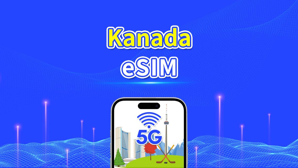 eSIM Kanada | 5G/4G | Paket Data Harian/Total | 1–30 hari | Penagihan 24 Jam | Kode QR