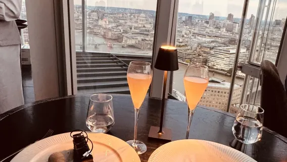Aqua Shard viral restaurant booking service in London, UK