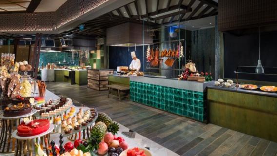 마카오 그랜드 뷔페 뷔페 점심 + 터보젯 선박 티켓: 마카오 완전 정복 패키지