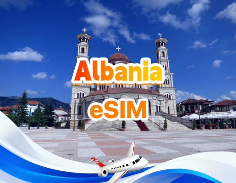 Albania 4G eSIM | Daily/Total Data Package | 500MB/Day - 30GB Total Data | 1-30 Days | 24-Hour Forma