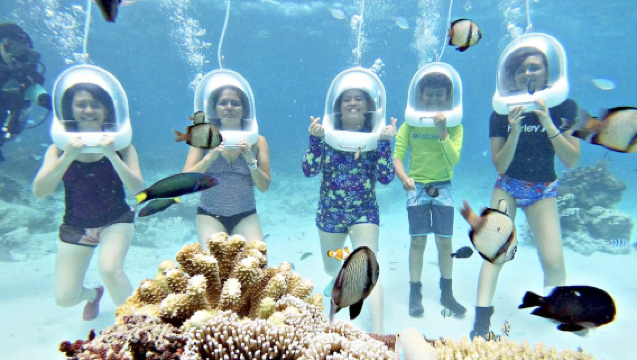 Boracay Helmet Diving Underwater Walk (Free Photos and Videos)