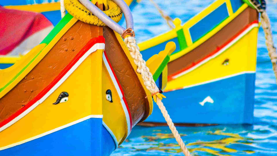 Malta: Passeio pela Gruta Azul e Marsaxlokk com Passeio de Barco