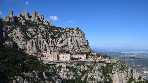 Montserrat from Barcelona with cog-wheel train