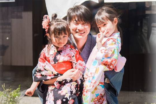 [京都和服租賃含羞草高台寺店] *家庭和服租賃|與家人一起體驗日本傳統*