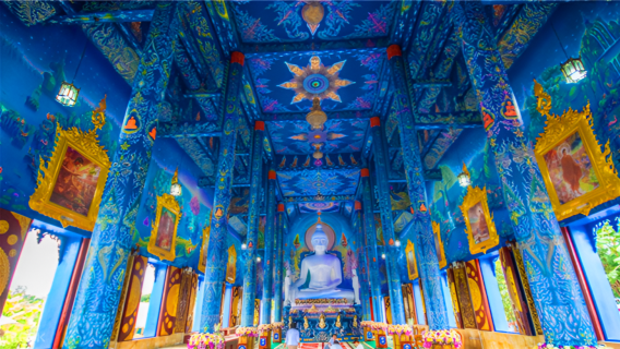 CHIANG RAI: Excursión de un día al icónico Templo Blanco, el Templo Azul y la Casa Negra con la Tribu del Cuello Largo