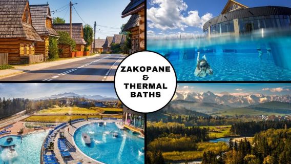 De Cracovie : Zakopane et les thermes avec déjeuner en option