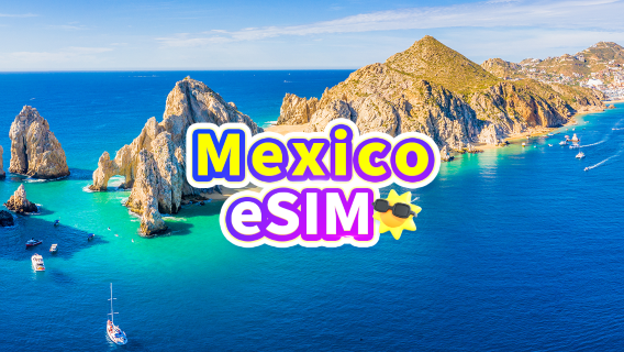 Mexico 5G eSIM | Gói theo ngày/Gói data tổng | Tính phí 24 giờ | 1–30 ngày | Mã QR