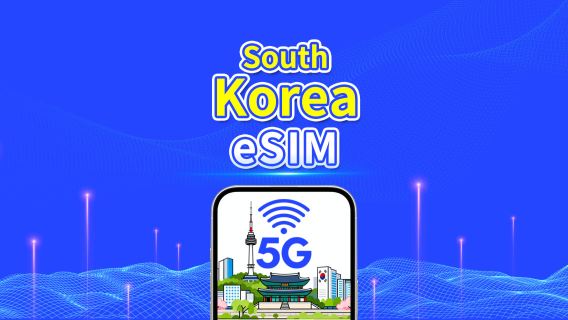 South Korea eSIM | 5G/4G | Day Pass/Total Package | Calendar day billing | 1–30 days | QR code
