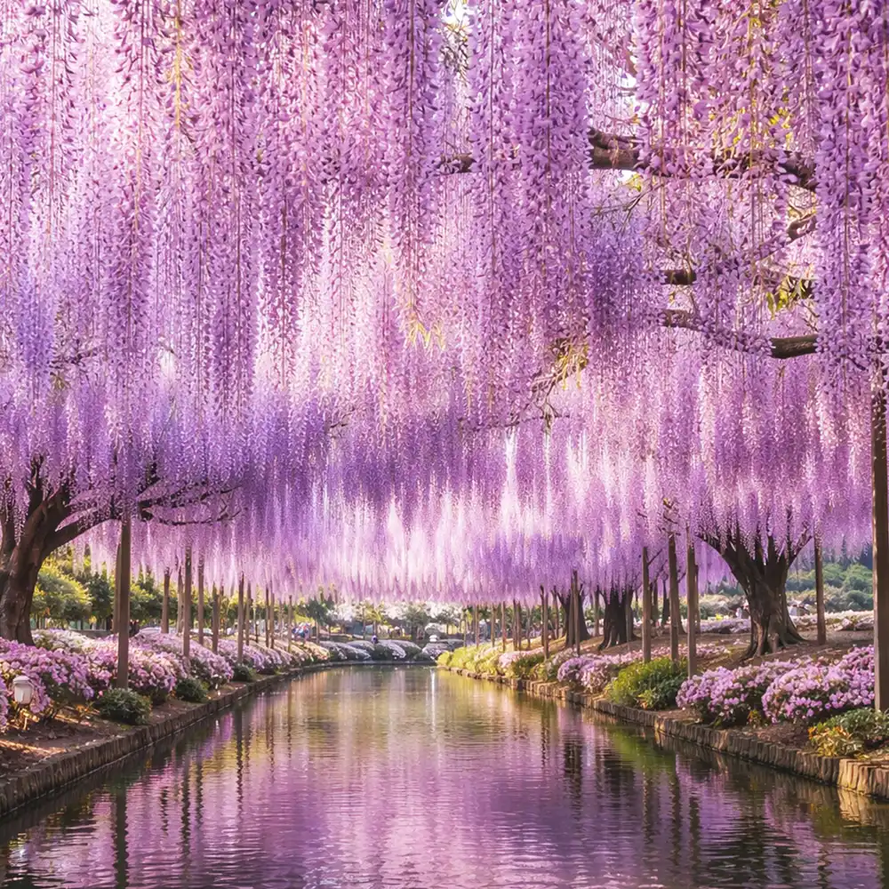 兵庫の芝桜と藤の限定開花時期：芝桜の花絨毯＋出石城下町(重要伝統的