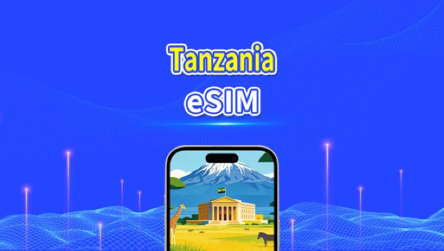 eSIM Tanzania | 4G | Pacchetto Dati Giornaliero/Totale | 1–30 giorni | Fatturazione 24 Ore | Codice QR