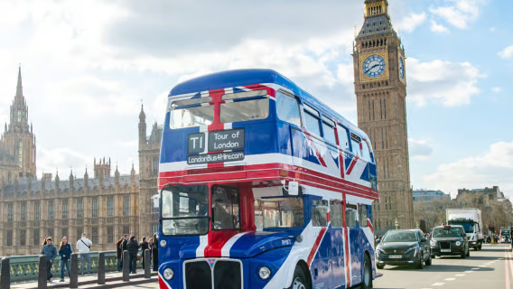 ประสบการณ์สุดฮิตในลอนดอน! ทัวร์รถบัสน้ำชายามบ่ายสไตล์อังกฤษในลอนดอน [ชมสถานที่สำคัญผ่านกระจกบานใหญ่+รับเครื่องดื่มร้อนฟรี (ชา/กาแฟ/ช็อกโกแลตร้อน)]