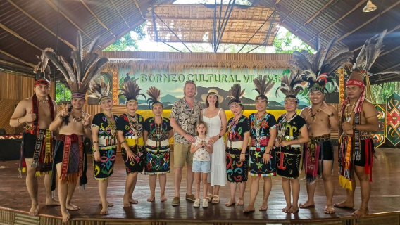 1-day tour to Borneo cultural village and sky mirror mangrove: Explore indigenous culture · search for proboscis monkeys · chase fireflies