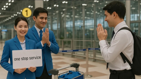 Guided One Stop  Service: Bangkok Suvarnabhumi Airport