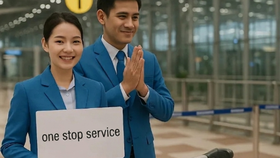 バンコク・スワンナプーム空港ガイド付きワンストップサービス