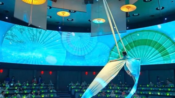 Jamuan istana • Jamuan imersif (Cawangan pertama Shanghai) Skrin bulat hologram 360 darjah mengelilingi
