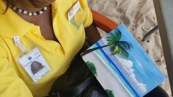 Sip & Paint with lunch on exciting Ffryes Tiki beach Bar