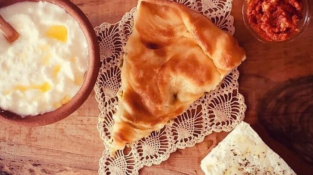 Traditional Macedonian breakfast