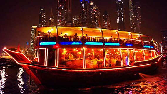 Dubai Creek Night Cruise with Buffet - Departing from Creek/Marina, Dubai Night Sea Cruise