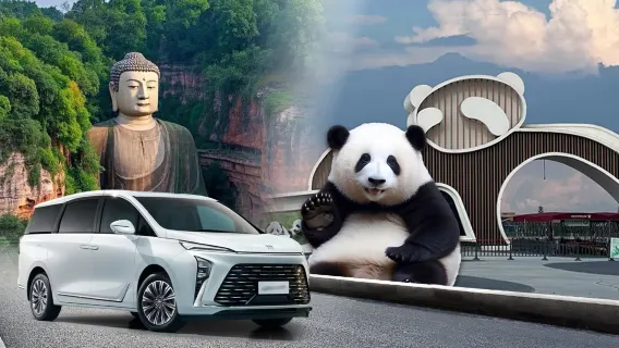 Tour privado a la base de pandas gigantes de Chengdu y el gran Buda de Leshan (salida desde Chengdu)