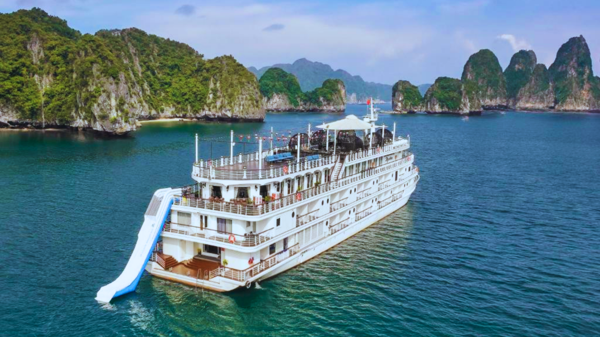 [Ambassador 5-Star Cruise] Ha Long Bay 1-day tour + Jacuzzi + Kayaking + Buffet Lunch