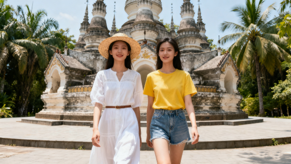 西雙版納總佛寺旅拍【跟拍攝影親子照情侶閨蜜兒童跟拍家庭旅拍】