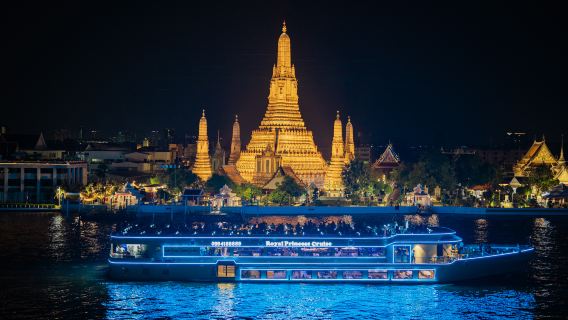 [Official Chao Phraya River Cruise] The Royal Princess Cruise Ticket | The Planet Cruise + Buffet