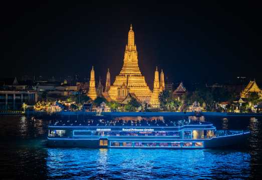 [Official Chao Phraya River Cruise] The Royal Princess Cruise Ticket | The Planet Cruise + Buffet