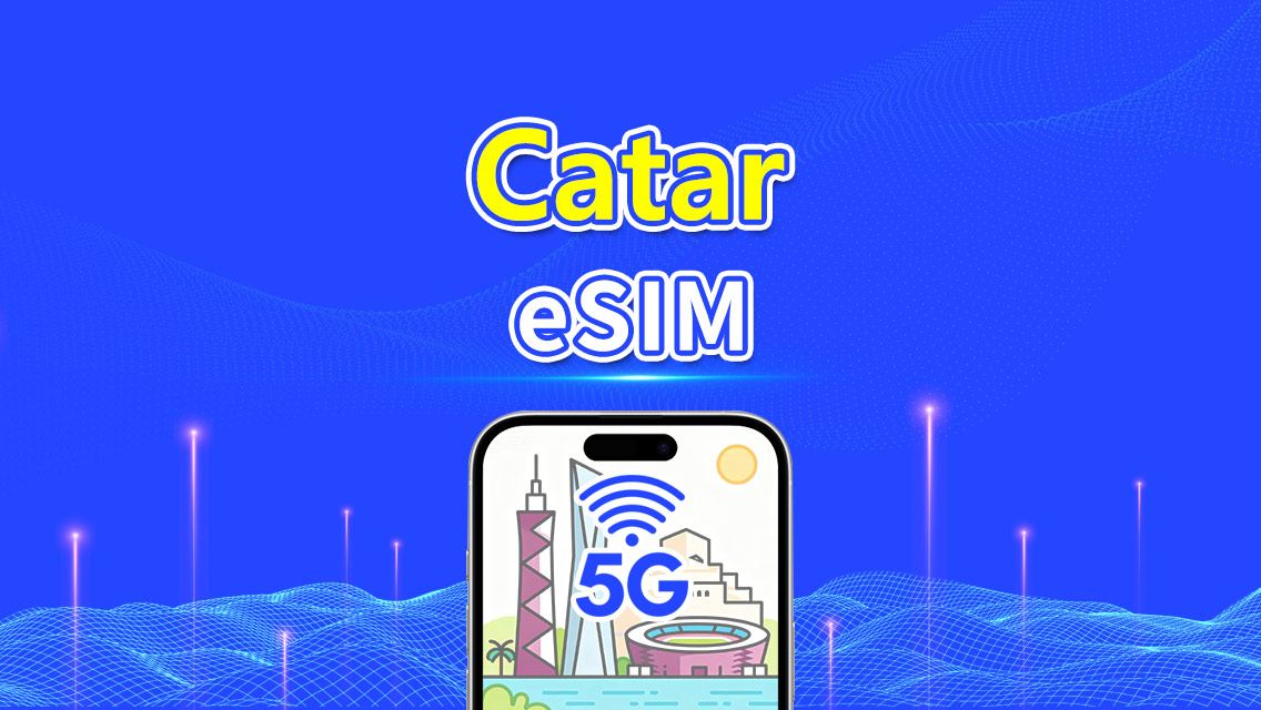 eSIM de Catar | 5G/4G | Paquete de datos diario/total | 1–30 días | Facturación por 24 horas | Código QR