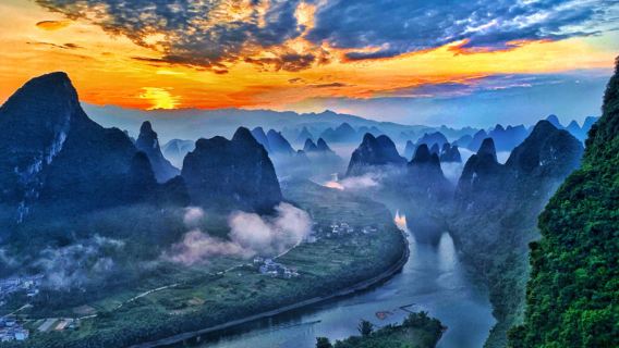 私人導覽丨相公山+灕江風景名勝區竹筏+遇龍河+20元背景丨陽朔一日遊