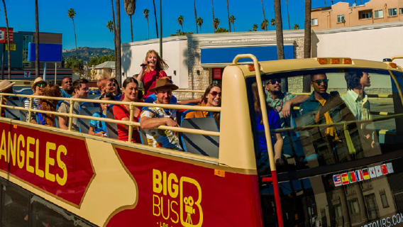 Ausgewählte BIG BUS TOURS in Los Angeles: Hop-On/Hop-Off Reisebus-Tour durch Los Angeles + Besichtigungstour zu den Häusern der Berühmtheiten
