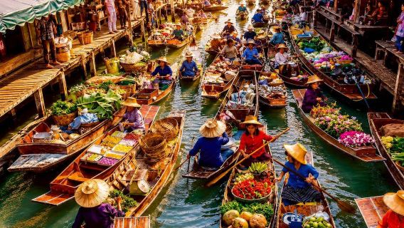 Sewa Charter Pribadi yang Dapat Disesuaikan | Damnoen Saduak + Perahu, Amphawa, Maeklong & Area Terdekat 10 Jam