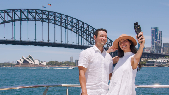 Sydney sataman 60 minuutin näköalalaivakokemus + laivalla selostus