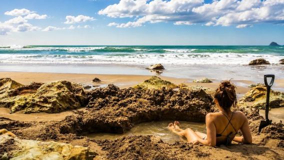 New Zealand North Island Cathedral Cove Beach + Hot Water Beach 1-day tour (Coromandel Peninsula + coastal scenery + Chinese small group)