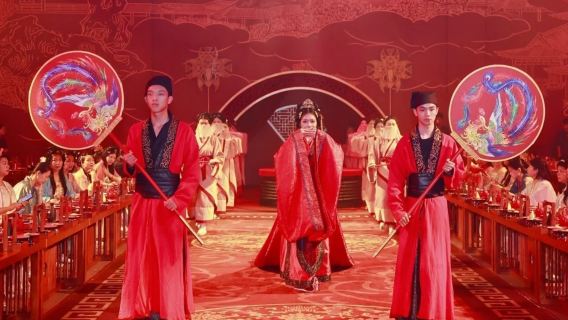Foshan Chancheng verkenning van Xiuling zuidelijk paleis avondbanket (immersieve Lingnan verhaalshow + authentieke Lingnan gerechten + optionele Hanfu-kledingervaring)