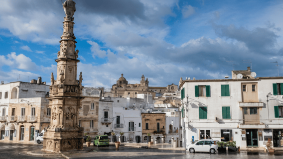 Polignano, Ostuni and Locorotondo: between the sea and the Itria Valley