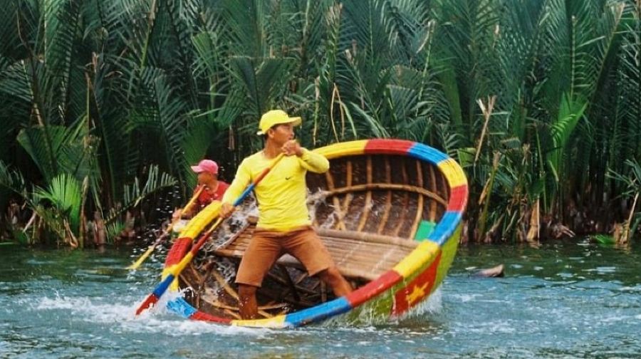 越南峴港會安古城+迦南島一日遊【簸箕船+晚餐+夜景遊船】