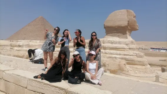 Giza Pyramids quality tour with entering inside one of the pyramids & camel ride & lunch