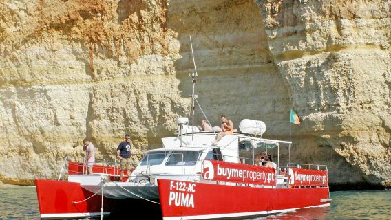 Benagil Caves: Boat Tour from Vilamoura + Beach BBQ