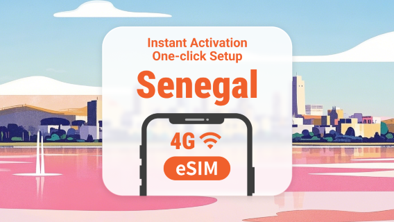 Senegal eSIM | Duale Netzabdeckung | 1–30 Tage | Sofortiger QR-Code