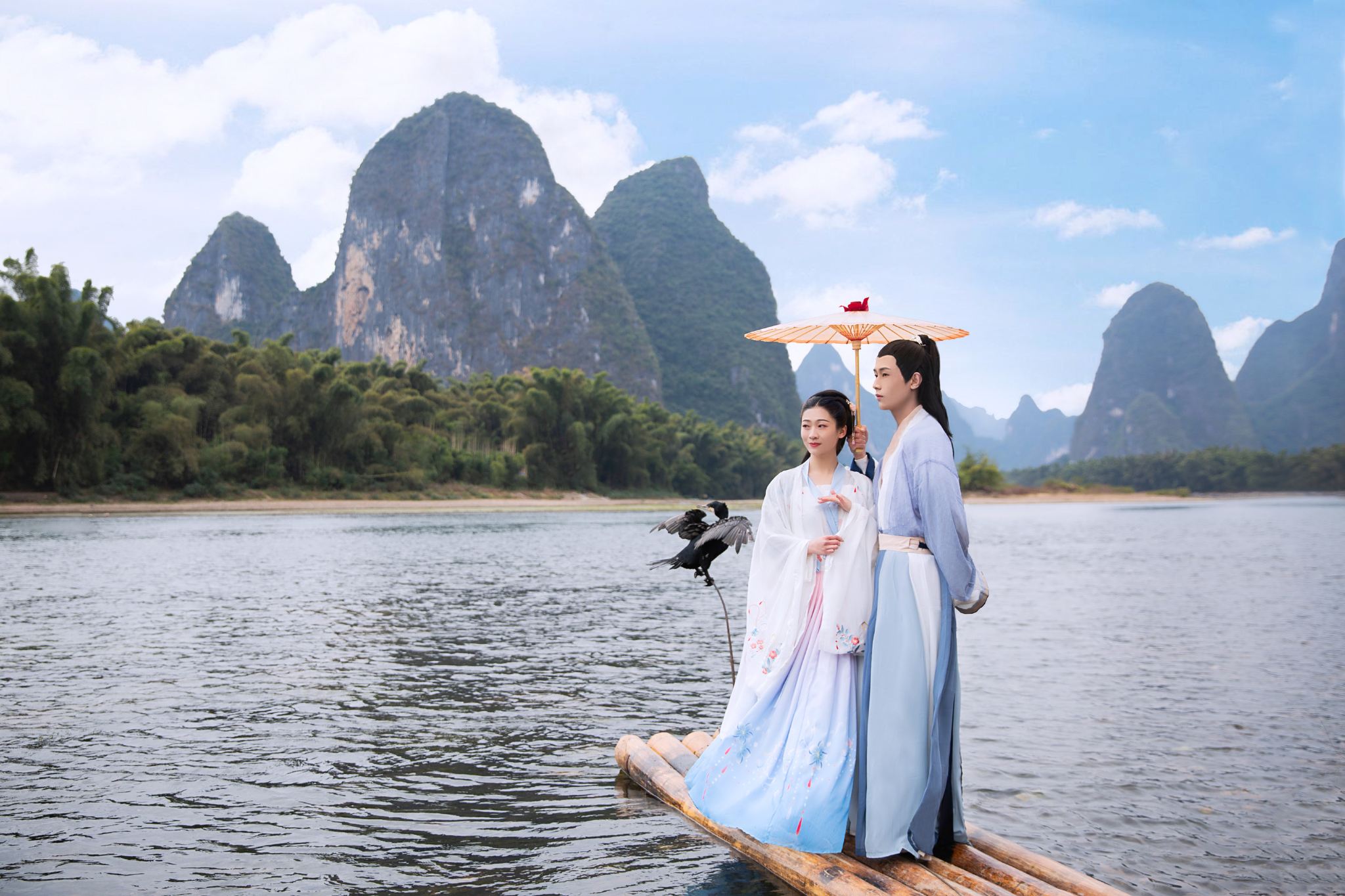 【無車銷】陽朔遇龍河漂遊+灕江風景名勝區三星船/四星船/竹筏畫廊一日遊