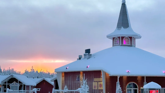 Otikongas Waterfall + Santa Claus Village in Rovaniemi, Finland [Chinese-Speaking Vehicle]